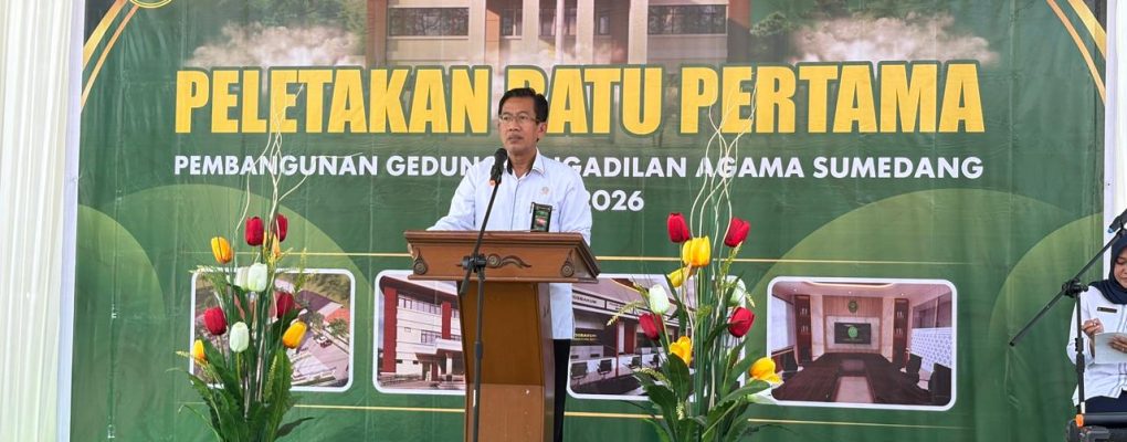 Peletakan Batu Pertama Gedung Pengadilan Agama Sumedang Resmi Dilaksanakan